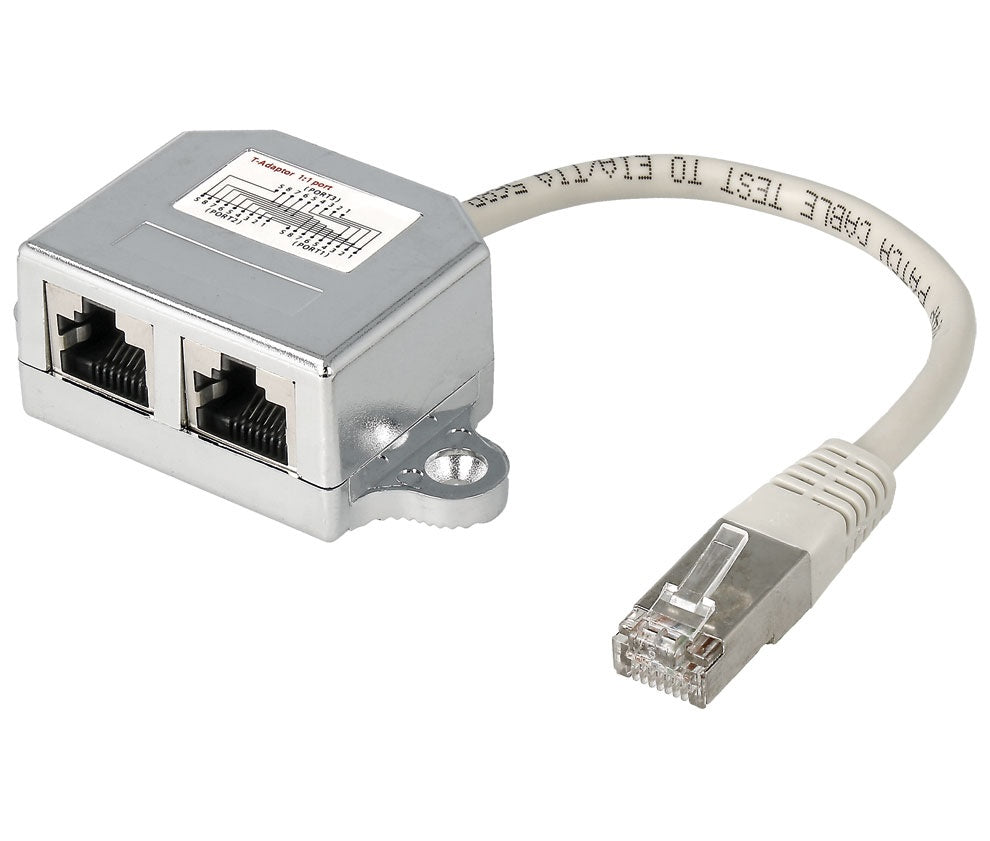 Adaptador RJ45 de 1 macho a 2 hembras NIMO