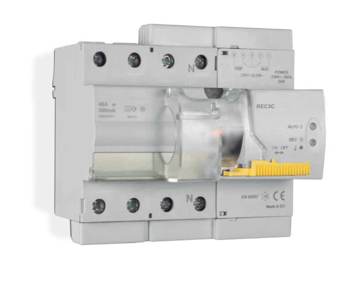 Reconectador diferencial Hyundai Electric 4P 40 A