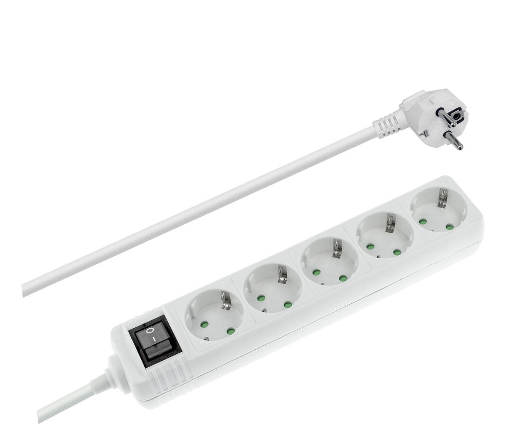 Regleta NIMO de 5 tomas con interruptor
