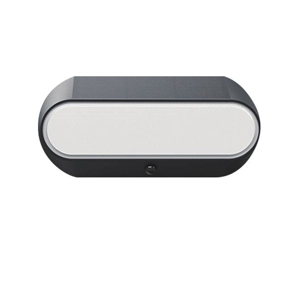 Aplique solar ovalado Aimur con sensor PIR