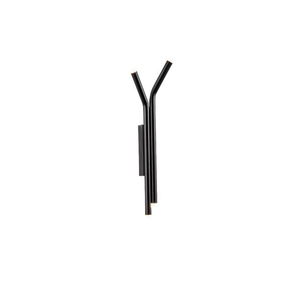 Aplique de pared Aimur Cascade negro