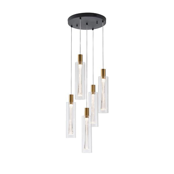 Lámpara colgante Aimur Vial de 5 luces