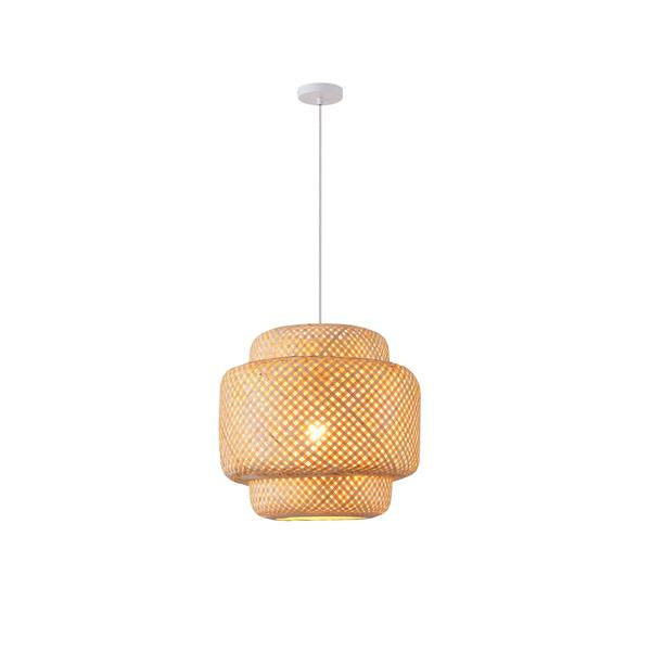 Lámpara colgante Aimur Aura bambú natural Ø420 mm