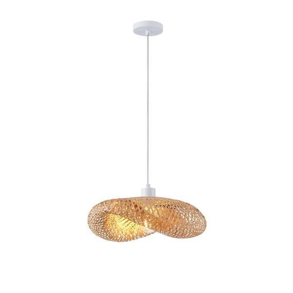 Lámpara colgante Aimur Lagoon bambú natural Ø420 mm