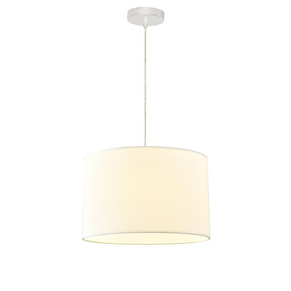 Lámpara colgante Aimur Soho tambor blanco Ø380 mm