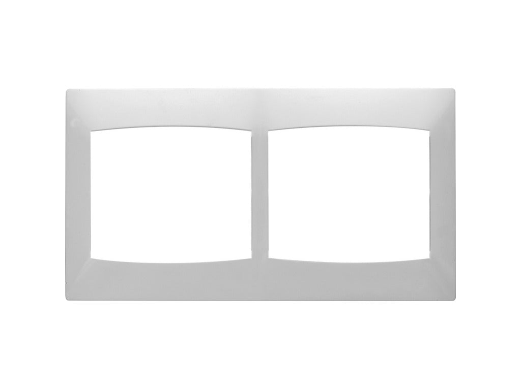 Marco de 2 elementos horizontal serie Coral blanco BJC