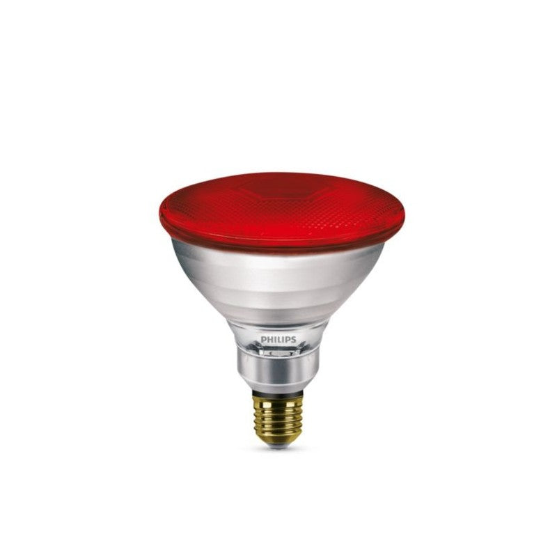 Bombilla reflectora PAR38 roja de 100 W