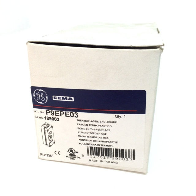 Caja vacía GE P9EPE03 de 3 agujeros de 22 mm