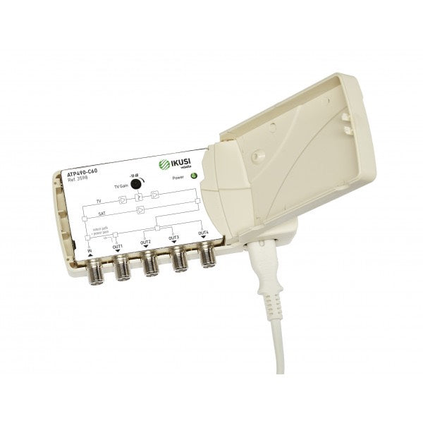 Amplificador de vivienda ATP-490-C48 de 1 entrada y 4 salidas Fagor