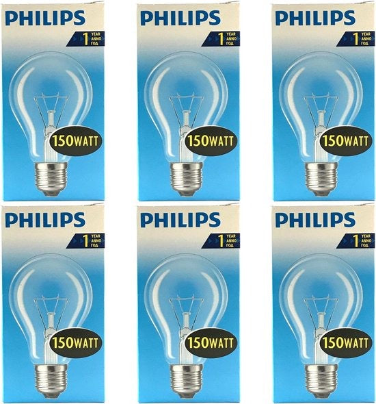 Bombilla de luz clara E27 150 W 220-230 V Philips