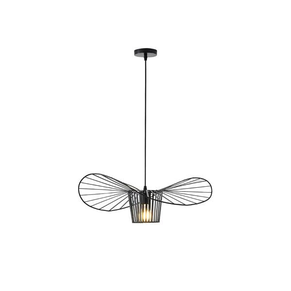 Lámpara colgante Aimur Cap varillas negro Ø600 mm