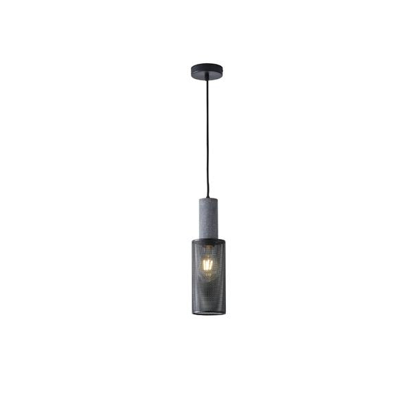 Lámpara colgante Aimur Scouro hormigón negro Ø100 mm