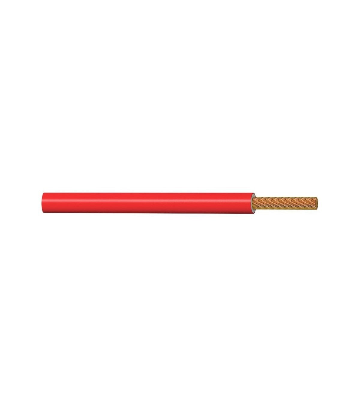 Rollo de cable H05Z1-K (AS) de 1 mm² color rojo
