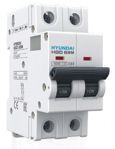 Magnetotérmico Hyundai HGD63-M2P025C 2P 25 A