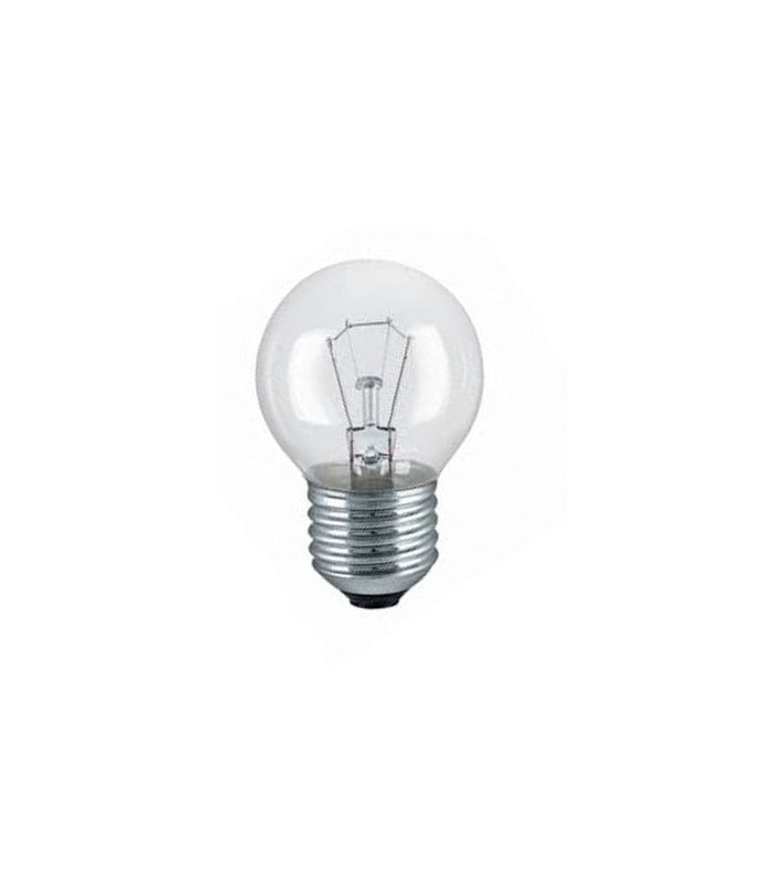 Bombilla esférica clara E27 40 W