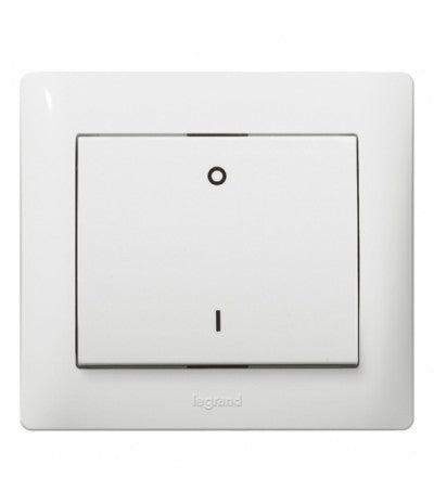 Tecla blanca para interruptor bipolar Legrand