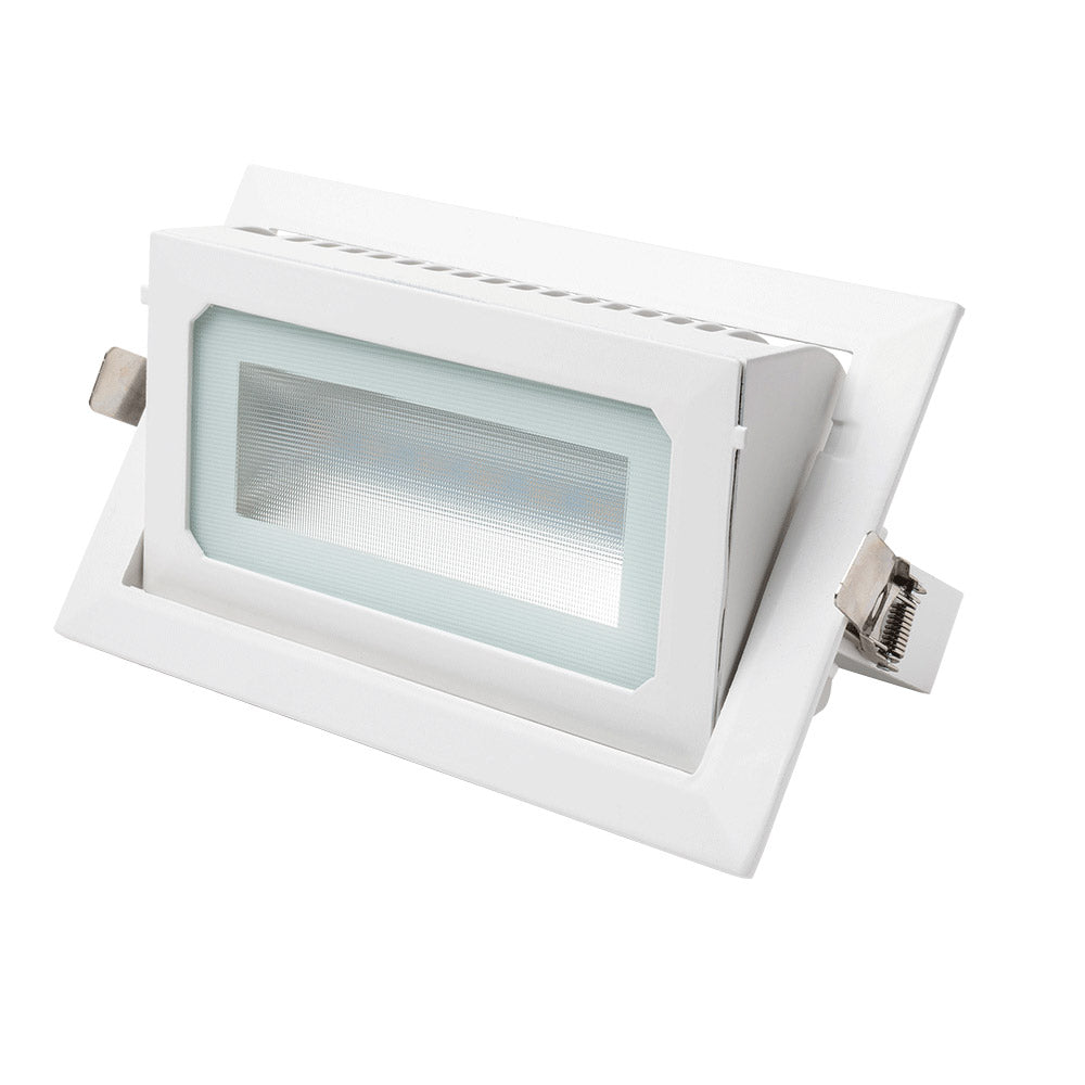 Downlight rectangular basculante de 30 W Alverlamp