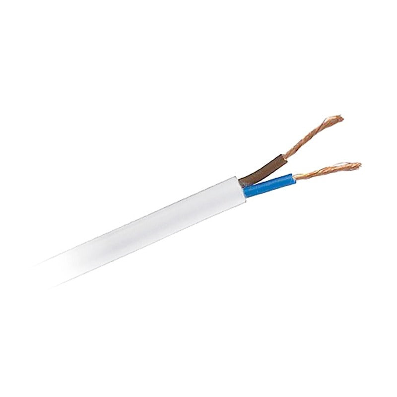 Cable manguera blanco de 2 x 0,50 mm²