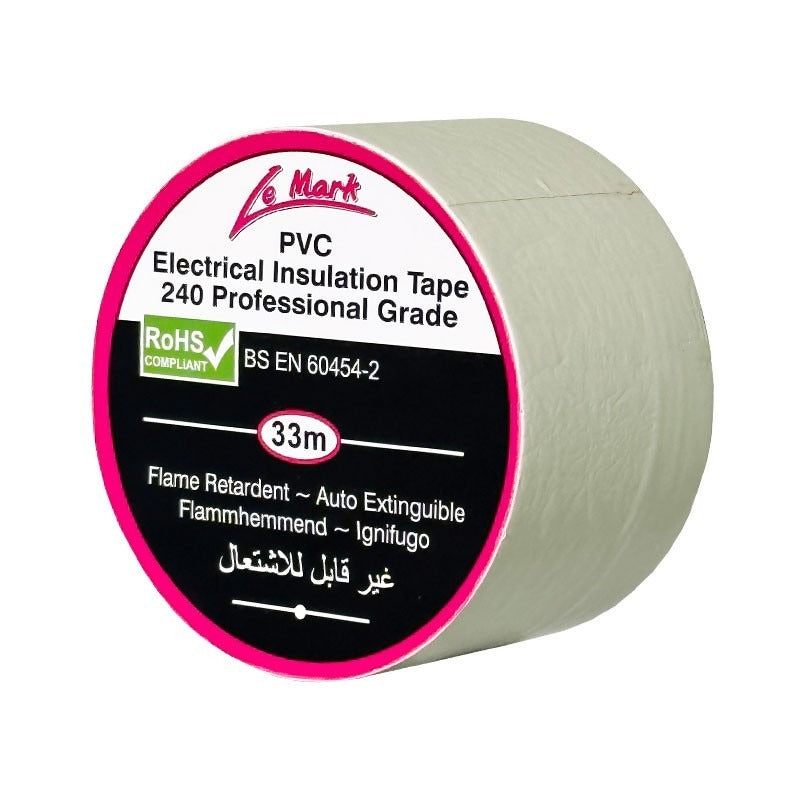 Cinta aislante de PVC blanca de 50 x 30