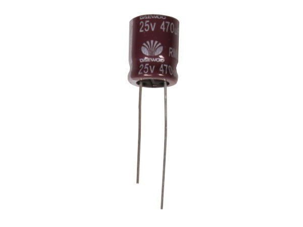 Condensador radial electrolítico 470 25 V