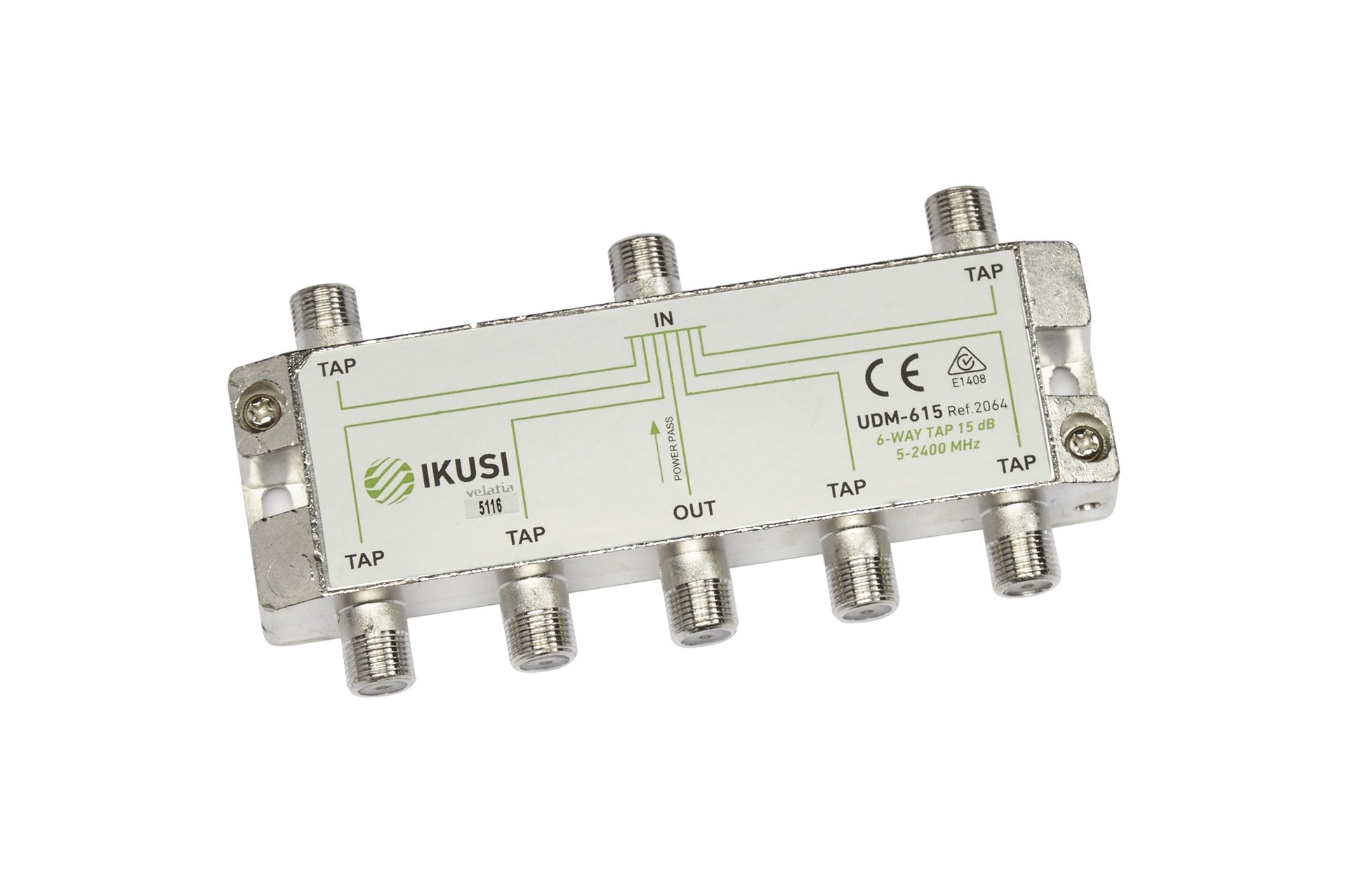 Derivador de TV UDM-615 de 6 salidas y 15 dB