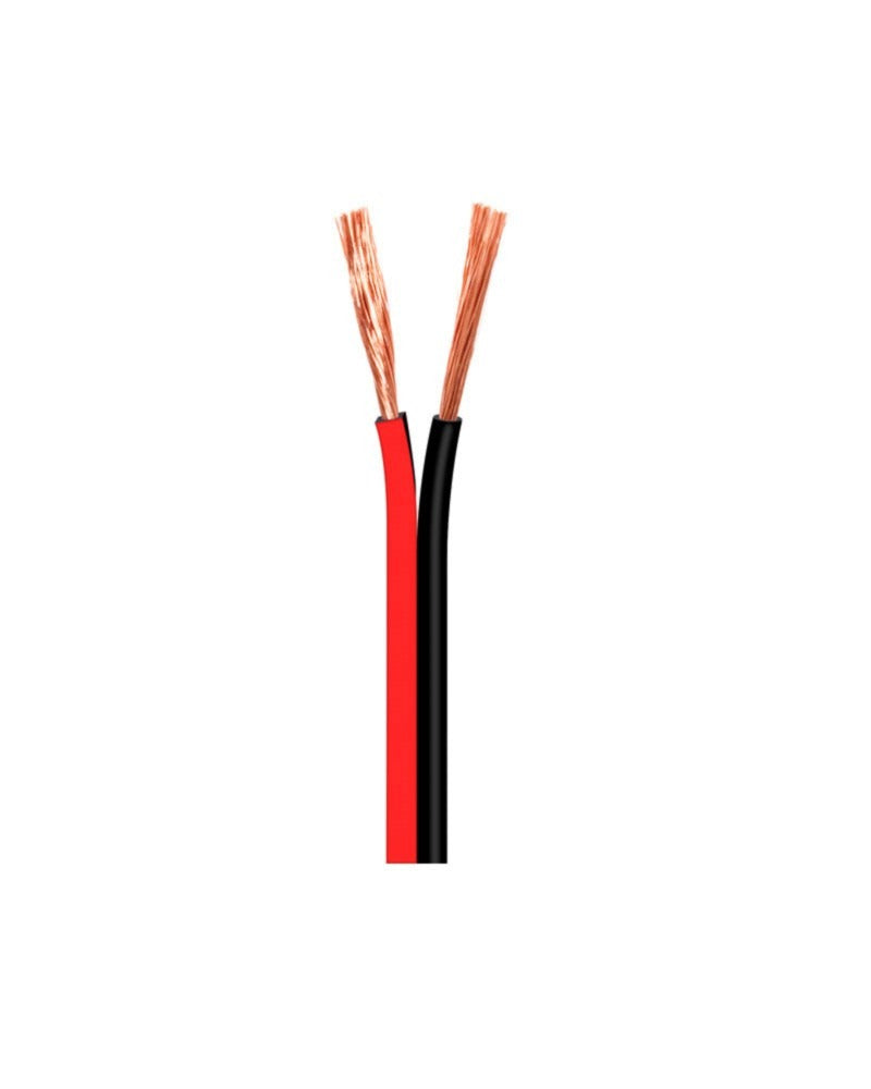 Cable paralelo rojo y negro de 2 x 1,5 mm²