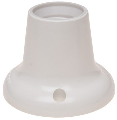Portalámparas liso de resina E27 blanco Krang