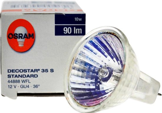 Lámpara halógena Decostar 35 S 10 W 12 V GU4 Osram