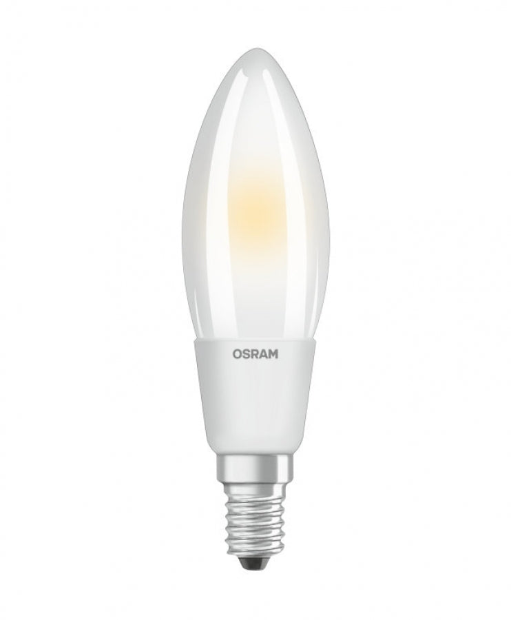 Lámpara vela B40 esmerilada E14 6 W Osram