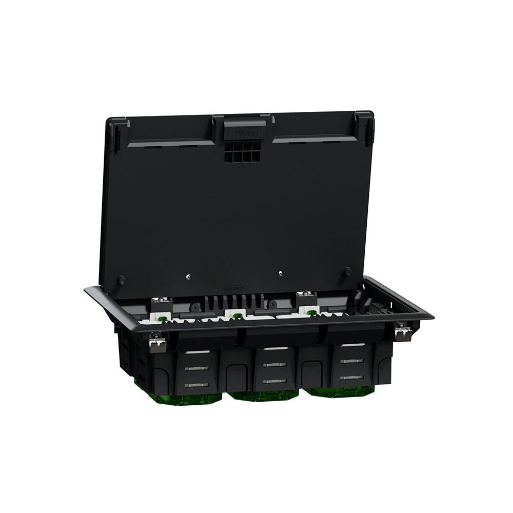 Caja de suelo de 6 módulos Unica System