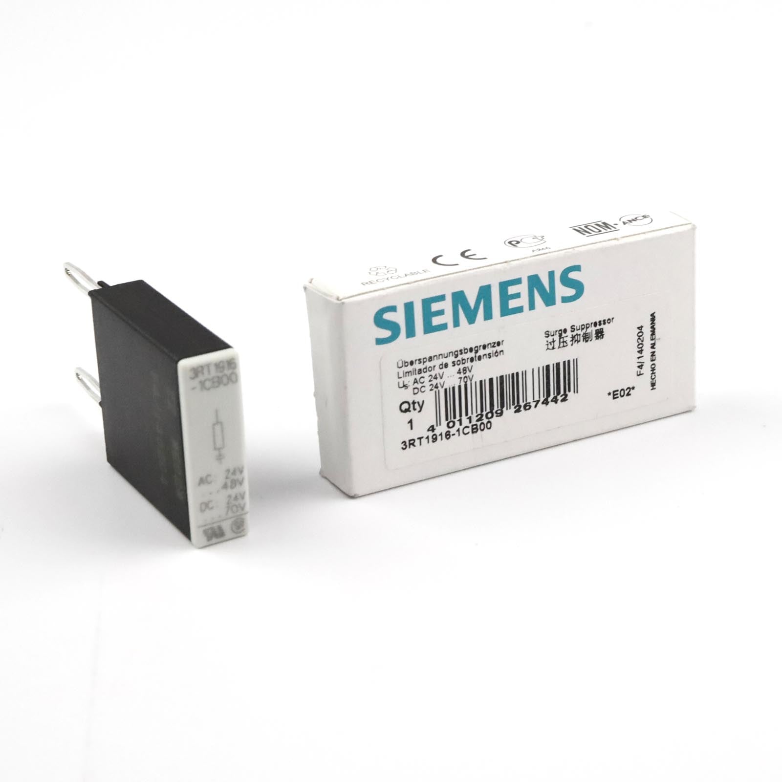 Elemento RC Siemens limitador 24-48 V AC y 24-70 V DC