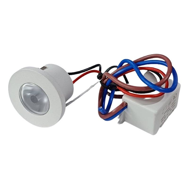 Micro downlight redondo de 2 W 3000 K 30º