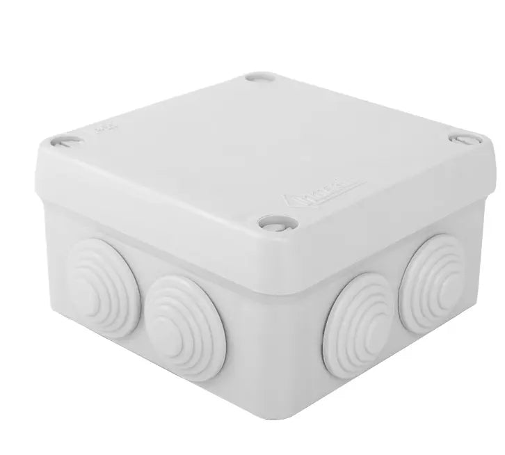 Caja estanca Inmael 102 × 102 × 55 mm con 7 conos – Ref. 4100 0H