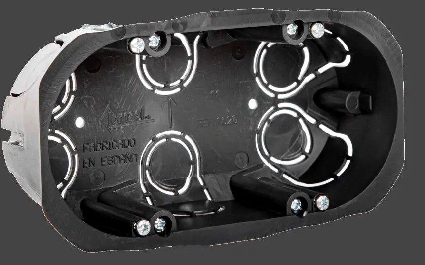 Caja doble Inmael para tabique hueco 139 × 68 × 45 mm – Ref. 1620N