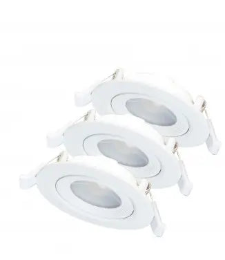 Kit de 3 aros empotrables Alverlamp con lámpara integrada