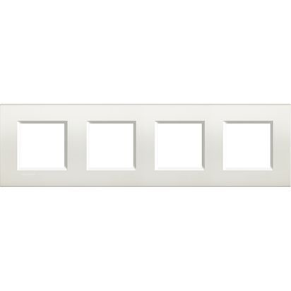 BTicino LNA4802M4BI placa Livinglight blanca