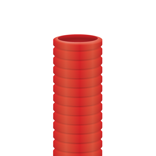 Tubo doble pared rojo 63 mm T20363R2 | REVI