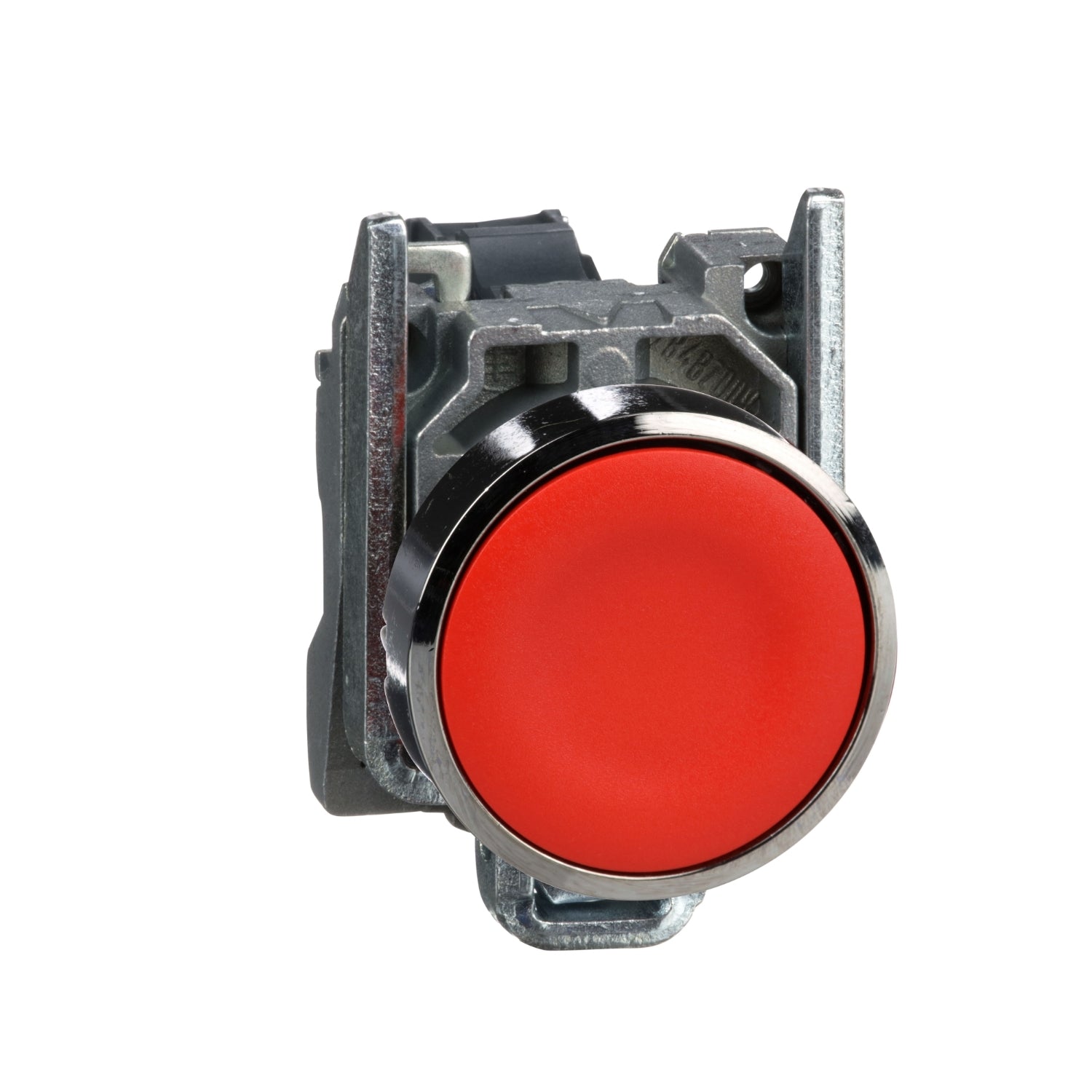 Pulsador rasante Schneider Harmony XB4 NC rojo (XB4BA42)