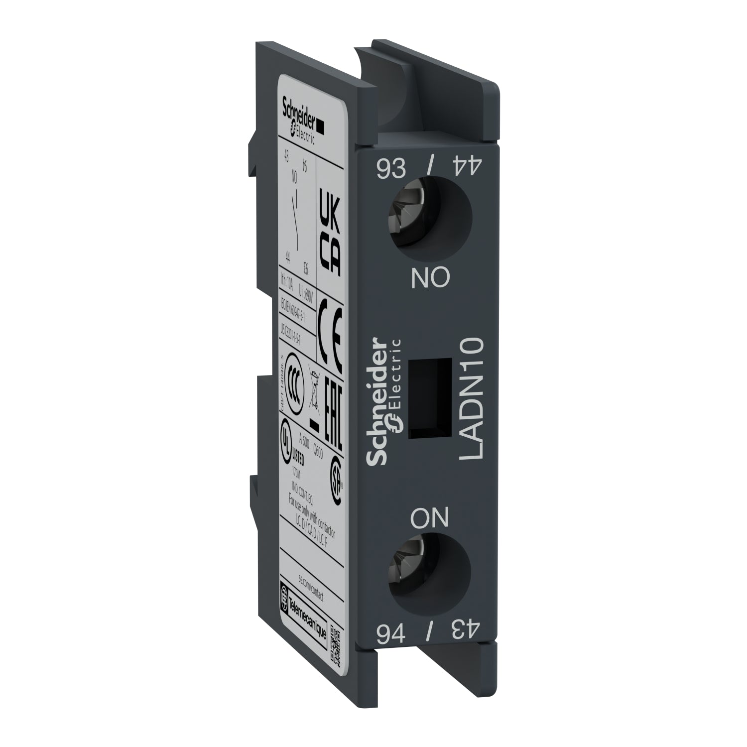 Bloque auxiliar Schneider TeSys D 1 NA (LADN10)