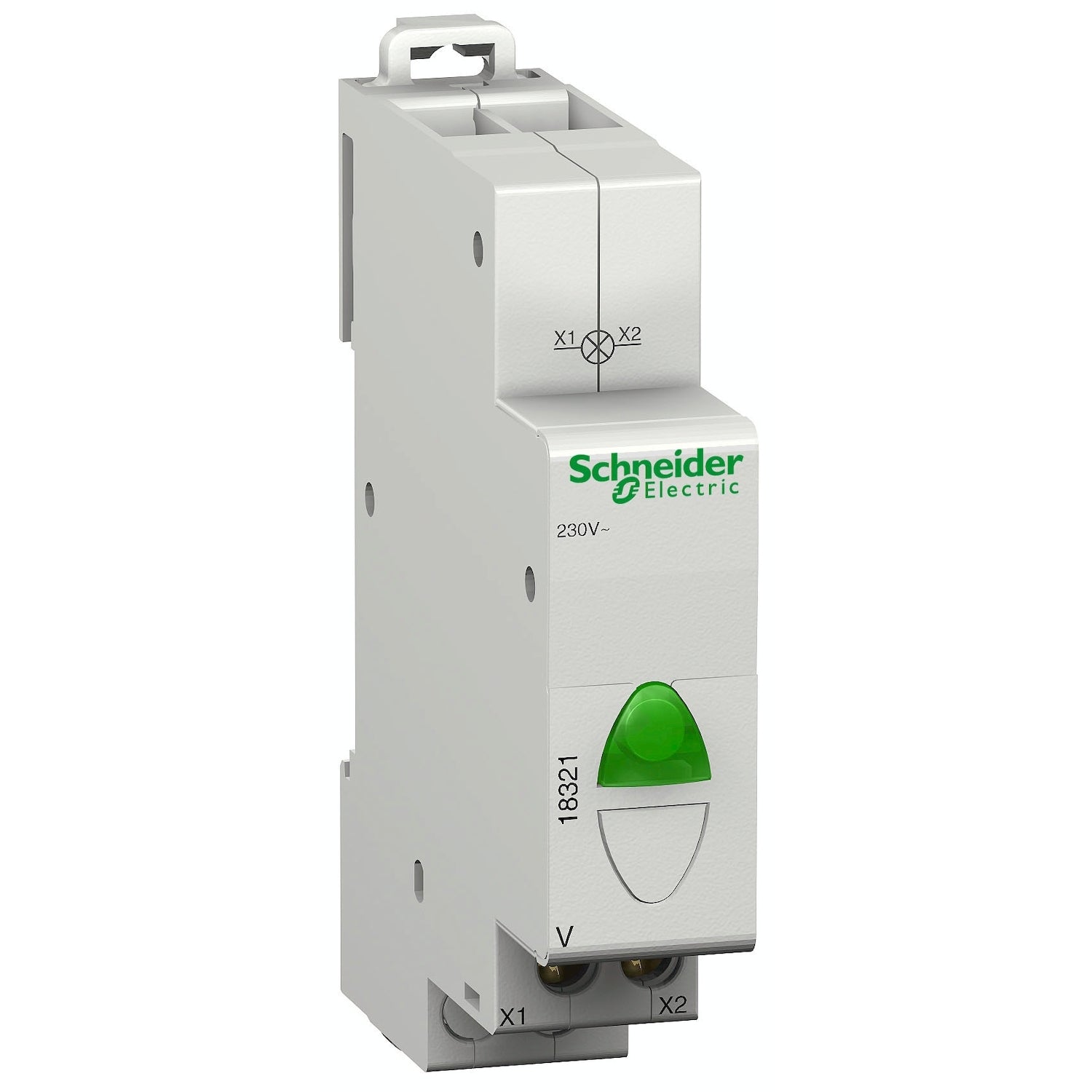 Piloto luminoso Schneider Multi9 verde 230 V (18321)