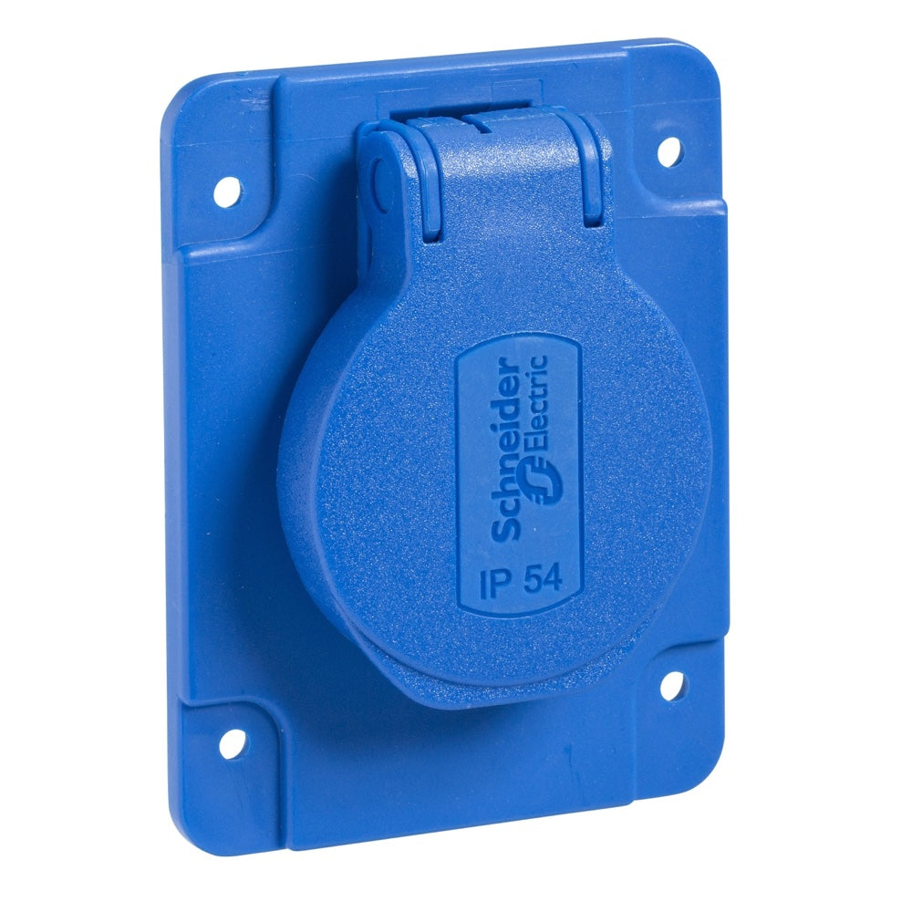 Base empotrable Schneider Pratika 2P+T IP54 250 V (PKS61B)