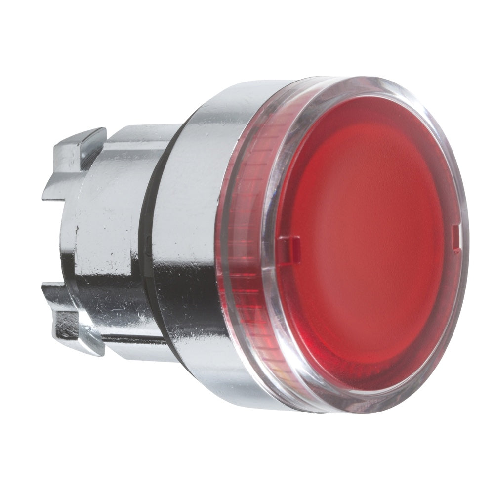 Cabeza de pulsador luminoso Schneider Harmony XB4 roja (ZB4BW34)