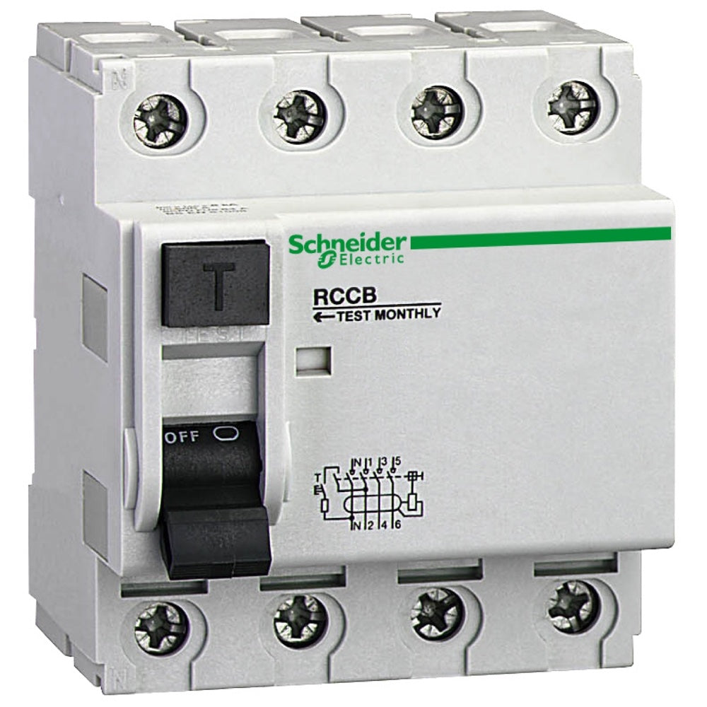 Interruptor diferencial Schneider ID 4P 40 A 30 mA clase AC (23042)