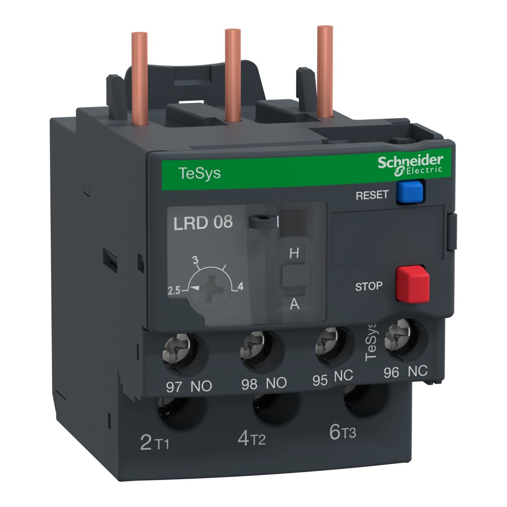 Relé térmico Schneider TeSys LRD 2,5-4 A clase 10A (LRD08)