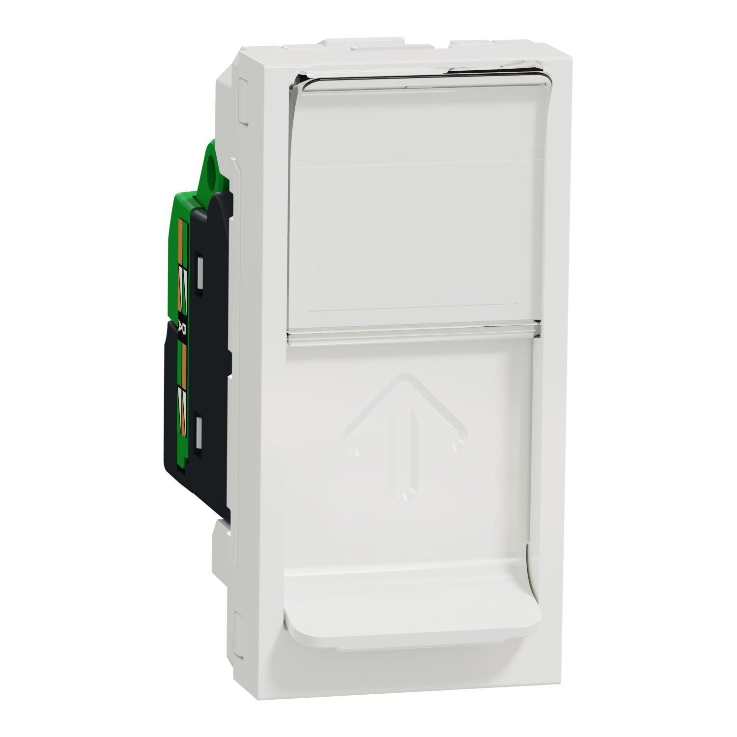 Toma RJ45 Schneider New Unica Cat 6 UTP 1 módulo polar (NU341418)