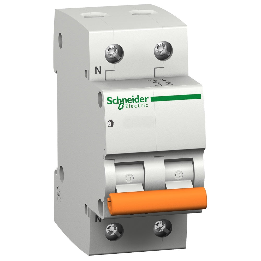 Interruptor magnetotérmico Schneider Domae 1P+N 10 A curva C (12508)
