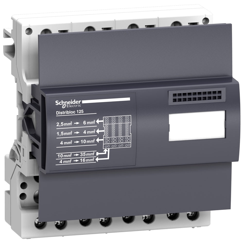Repartidor modular Schneider Linergy DX 4P 125 A 52 conexiones (LVS04045)
