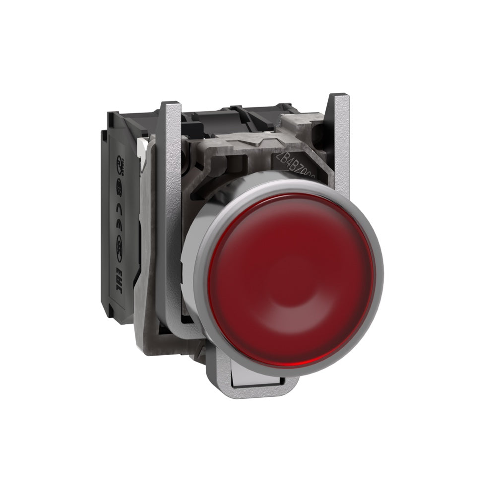 Pulsador luminoso Schneider Harmony XB4 LED rojo 230 V NA+NC (XB4BW34M5)