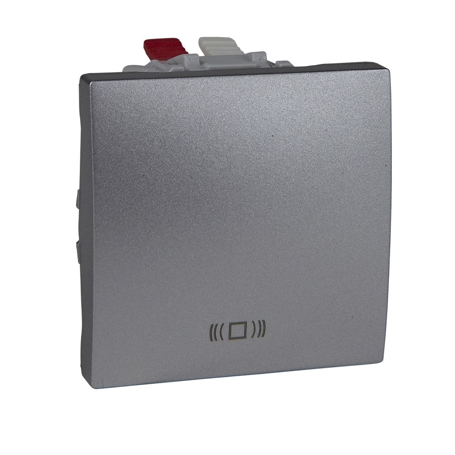 Pulsador con símbolo de timbre Schneider Unica Top aluminio - referencia MGU3.206.30C