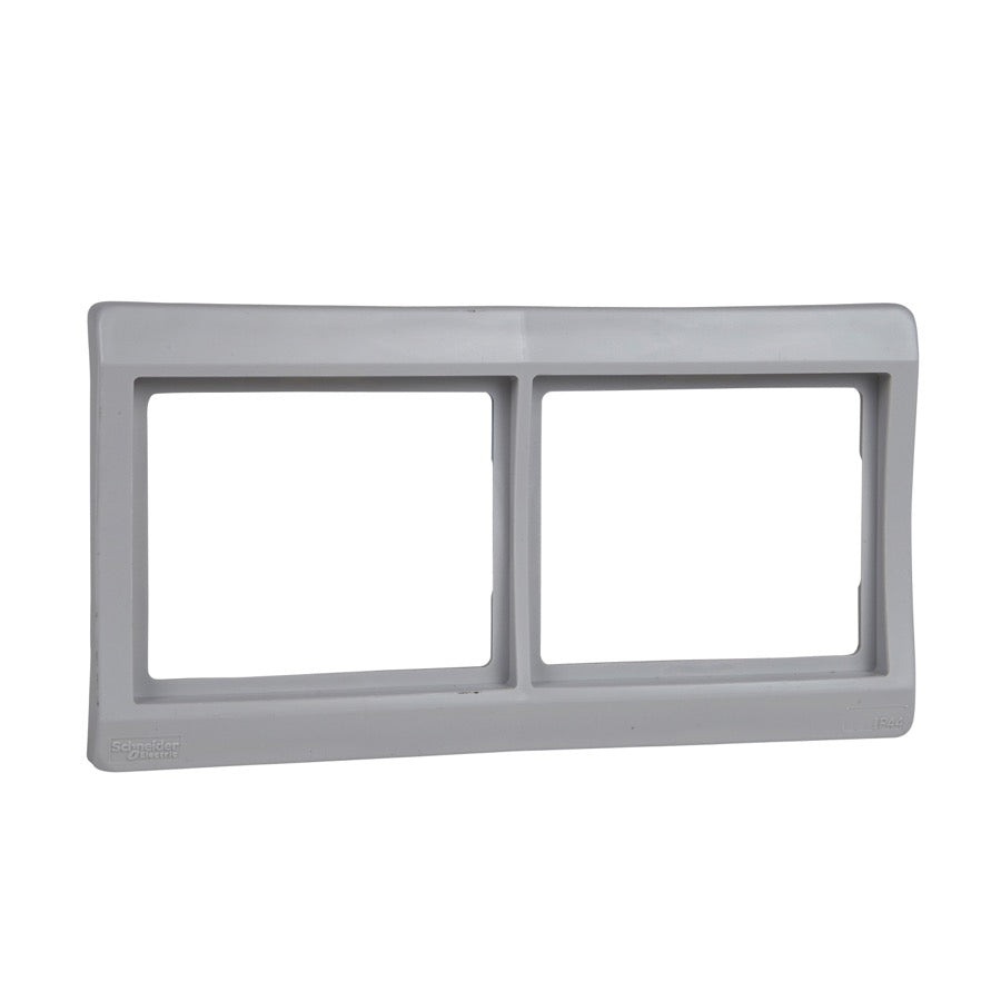 Marco horizontal Schneider Mureva 2 elementos gris - referencia ENN34101